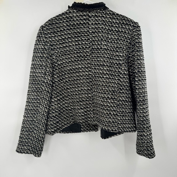 Talbots BRECKENRIDGE TWEED JACKET Women's Black and White Tweed Jacket size 16 - Picture 6 of 12